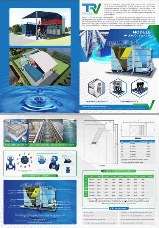 Catalogue Hệ thống xử lý nước sạch TRV